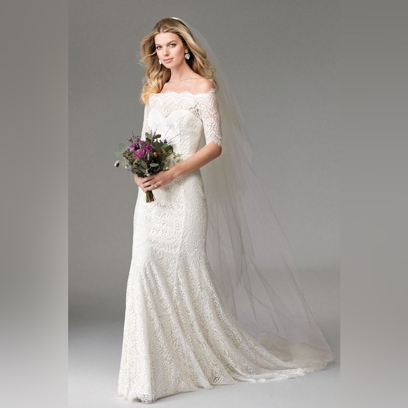 Wtoo Savannah Wedding Gown Ivory/Ivory Size 00 - Picture 4 of 12